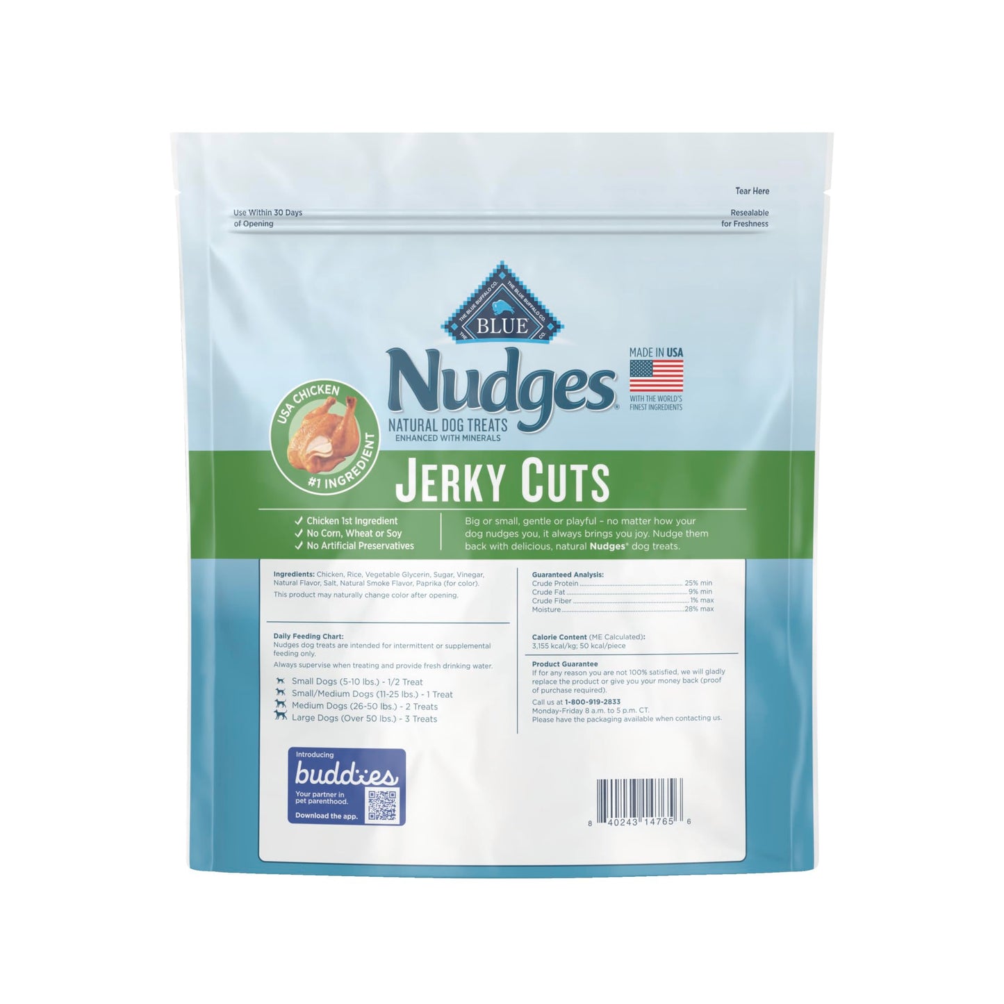 Blue Buffalo Nudges Jerky Cuts Natural Dog Treats
