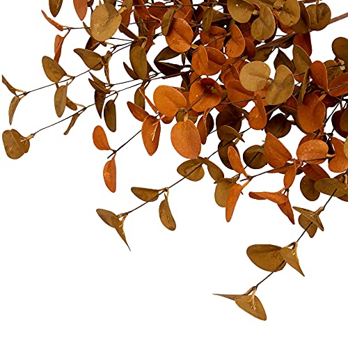 VGIA 6 Pcs Fall Eucalyptus Leaves Artificial Eucalyptus Stems Fall Leaf Spray Autumn Leaves Fall Decorations for Home Floral Arrangement