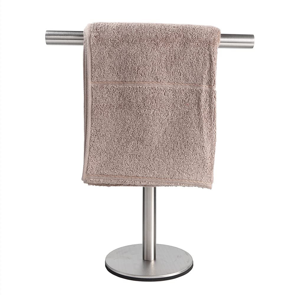 T-Shape Hand Towel Holder Stand, SUS304 Stainless Steel for Bathroom, Kitchen or Vanity Countertop