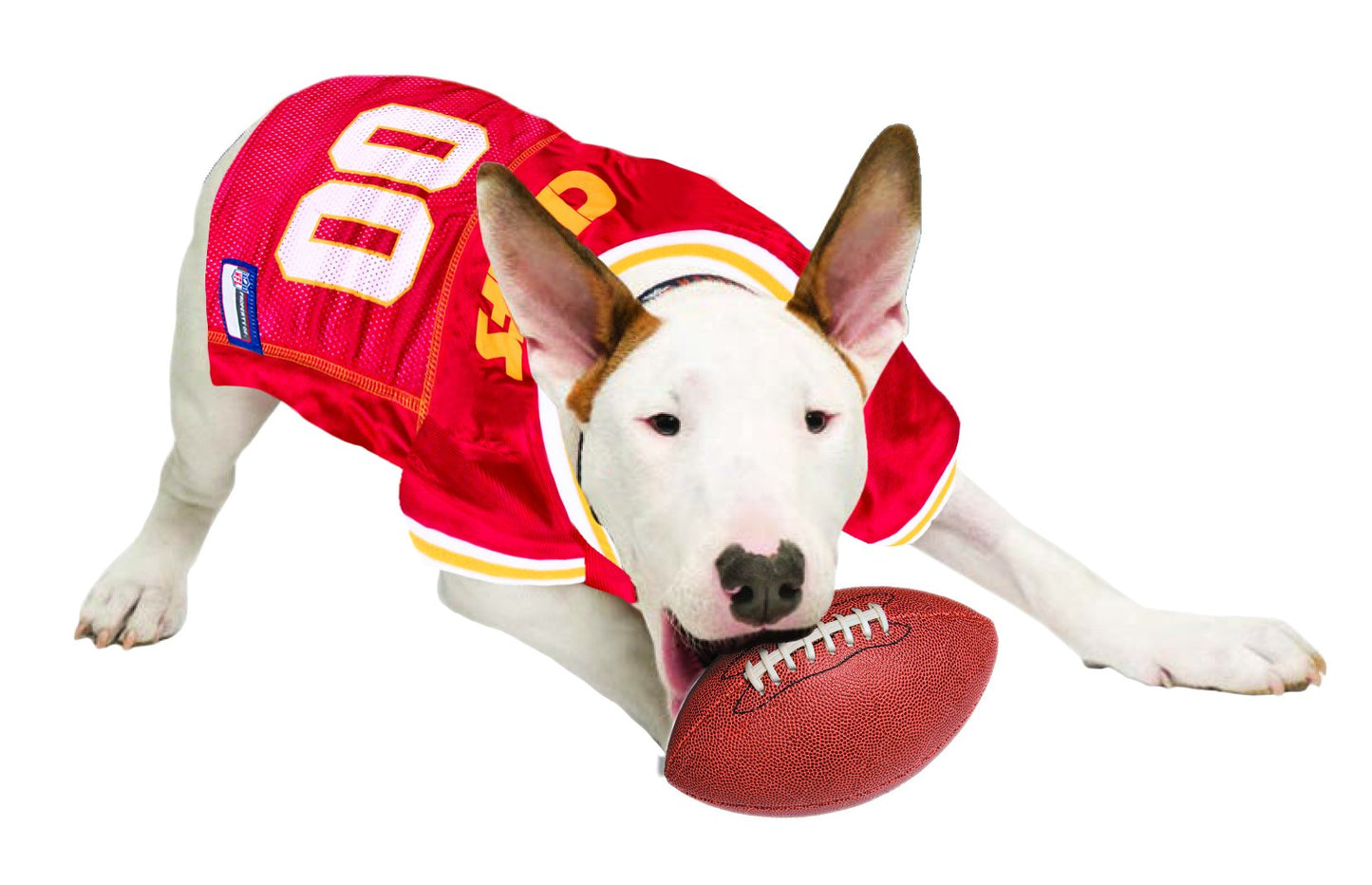 NFL Kansas City Chiefs Dog Jersey, Size: Medium. Best Football Jersey Costume for Dogs & Cats. Licensed Jersey Shirt