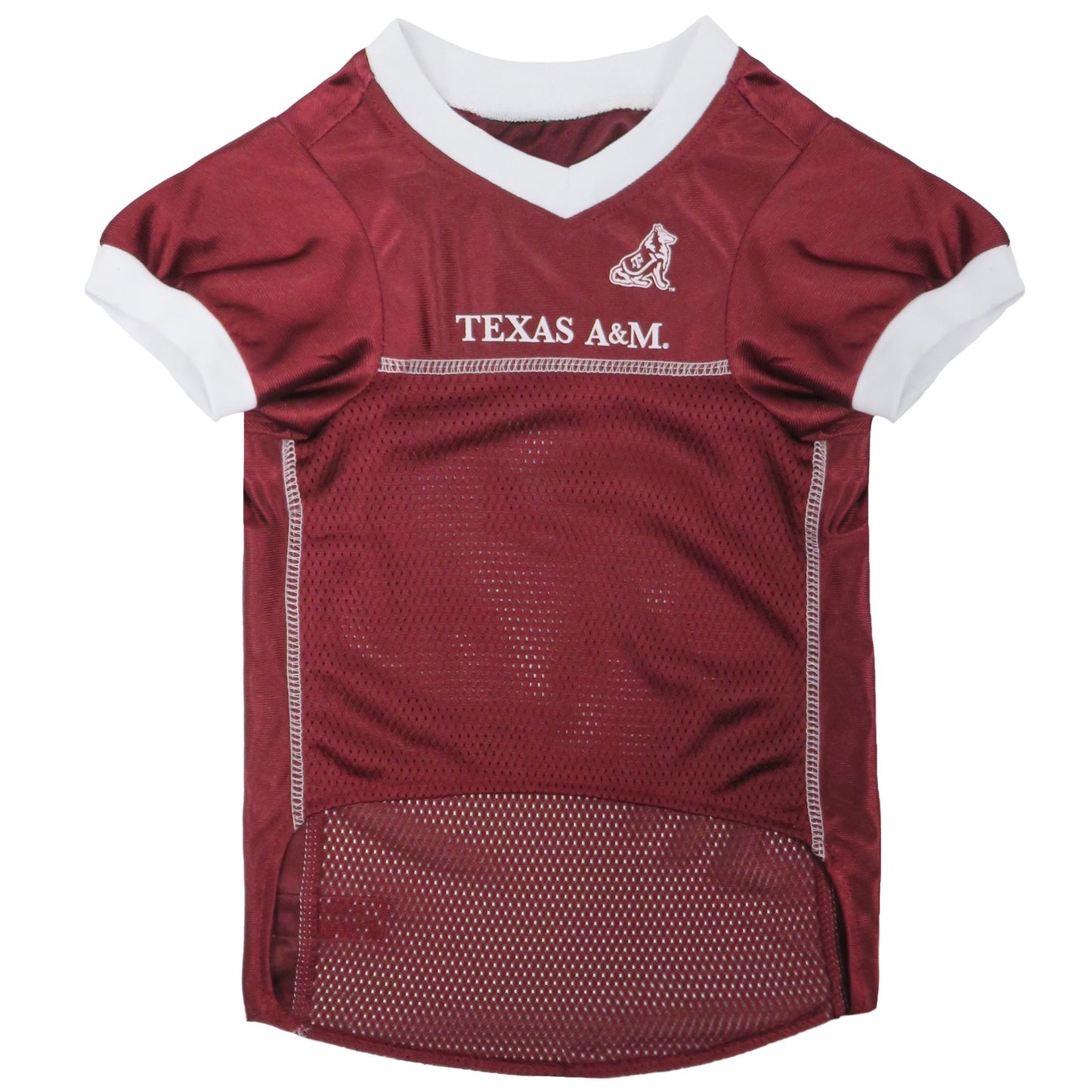 Pets First NCAA College TEXAS A&M Aggies Mesh Jersey for DOGS & CATS, Size Medium, Licensed Dog Jersey with your Favorite Football/Basketball College Team