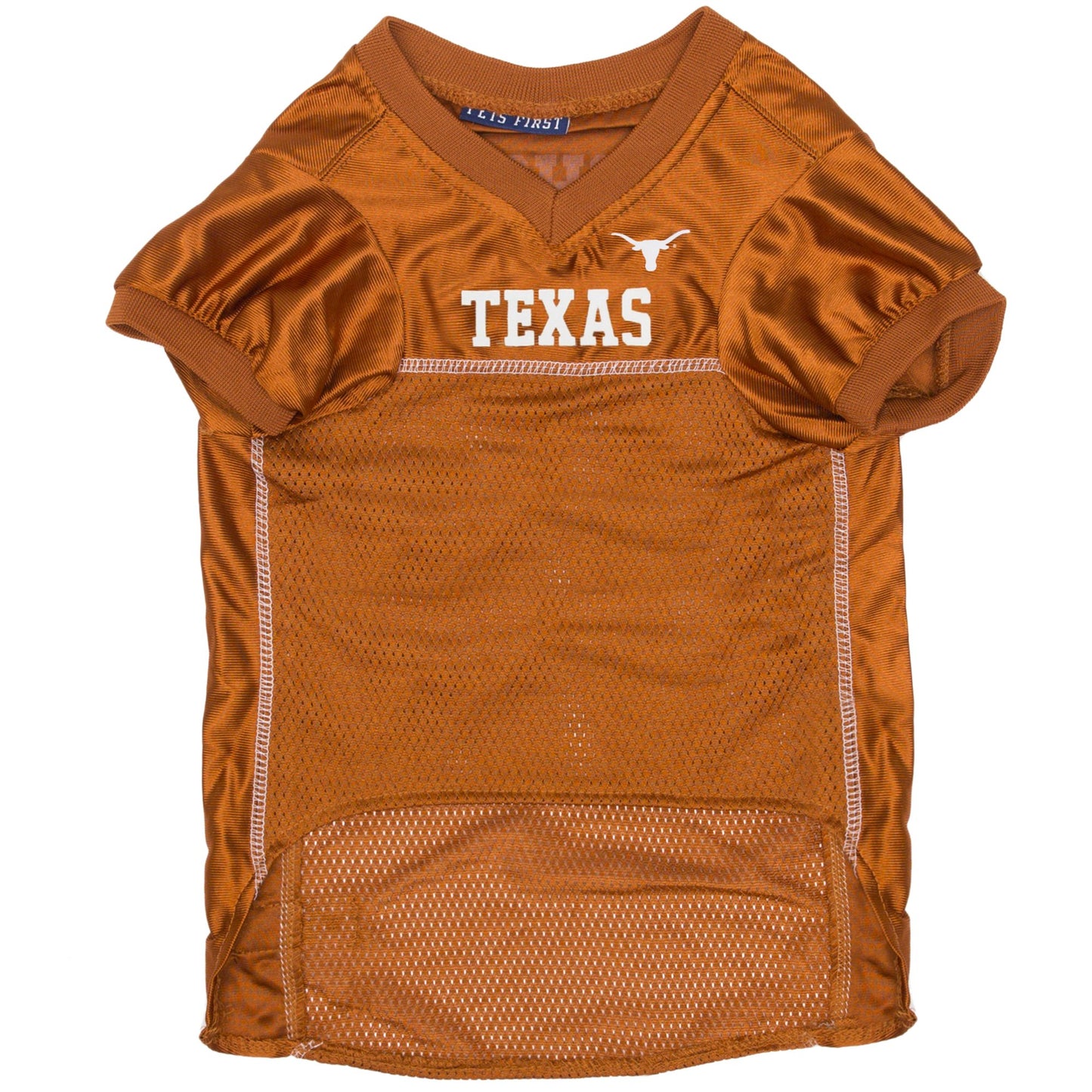 Pets First NCAA College Texas Longhorns Mesh Jersey for DOGS & CATS, Size Medium, Licensed Dog Jersey with your Favorite Football/Basketball College Team